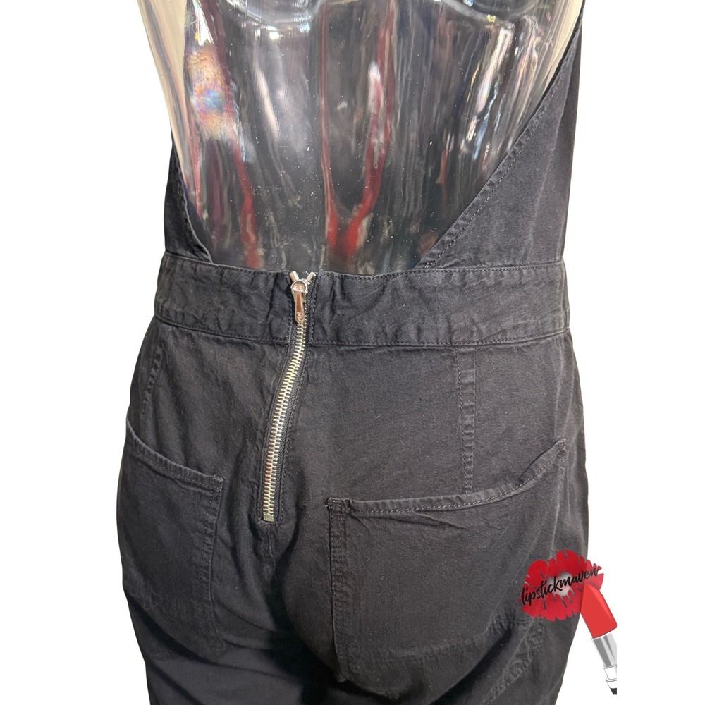 3x1 NYC Jumpsuit Small Black Halter Open Back Minimal Boho Y2K Denim - Picture 8 of 16